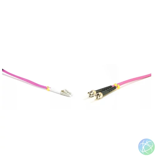 Gigalight Duplex optikai patch kábel 2xST/UPC + 2xLC/UPC csatlakozóval, 50/125 OM4 LSZH, 0,5 m
