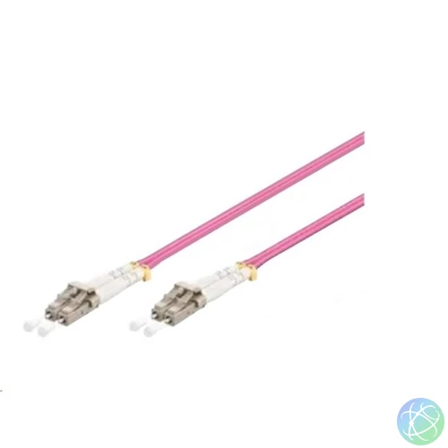 Gigalight Duplex optikai patch kábel 4xLC csatlakozóval, 50/125 OM4 LSZH, 1 m