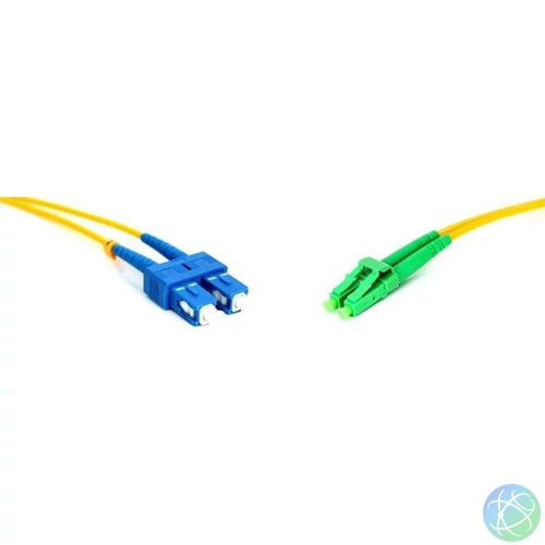 Gigalight Duplex optikai patch kábel 2xSC + 2xLC csatlakozóval, 9/125 LSZH, 2 m