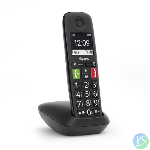 Gigaset E290 fekete dect telefon