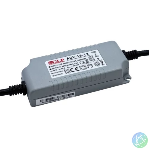 GLP AGV-16-12 15,96W 12V 1.33A IP40 LED tápegység