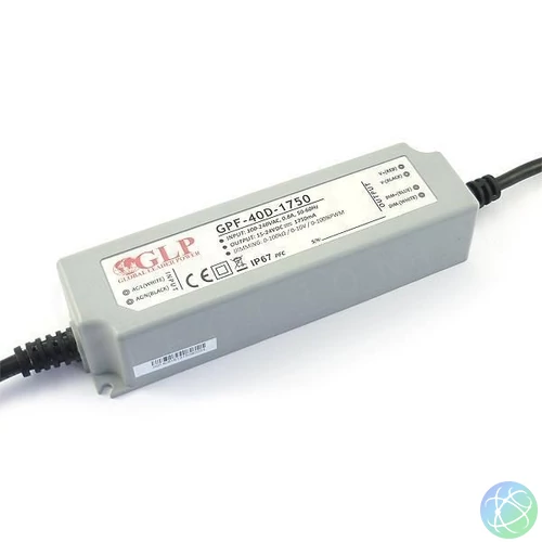 GLP GPF-40D-1750 42W 15~24V 1750mA IP67 LED tápegység