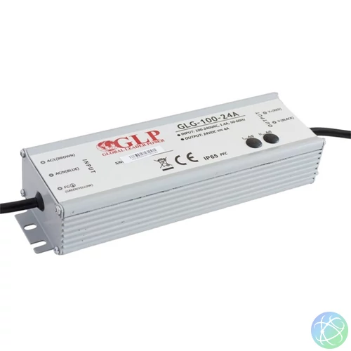 GLP GLG-100-24A 24V/4.2A 100W IP67 PFC szűrős LED tápegység