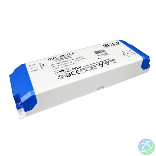 GLP GTPC-100-12-D 12V/8.3A 100W IP20 LED tápegység