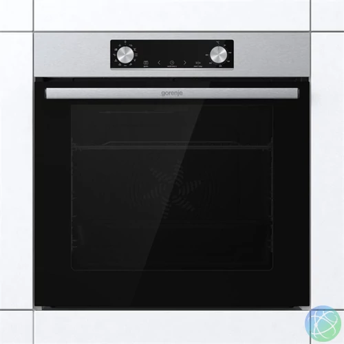 Gorenje BO6735E02X inox, beépíthető, sütőtér: 77L, grill, légkeverés, hidrolitikus, sütő