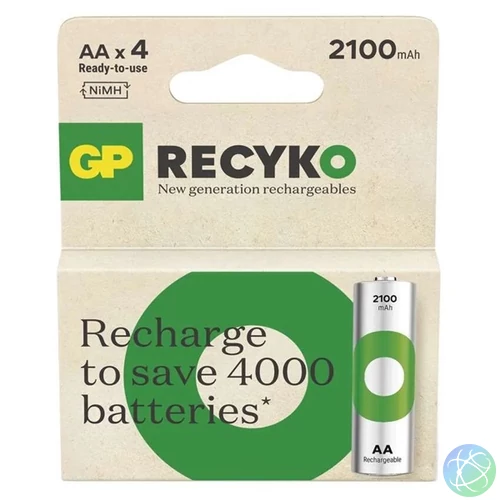 GP ReCyko NiMH Akkumulátor HR6 (AA) 2100mAh 4db