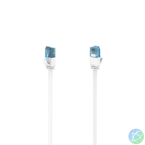 Hama 200686 FIC CAT6A lapos fehér 10 m patchkábel
