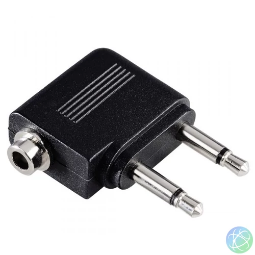 Hama 43357 Repűlőgép adapter 2x3,5mono-1x3,5 sztereo alj.