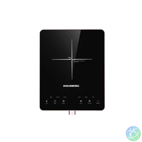 Hausberg HB-1526RZ 2000W-os rózsaszín,érintésvezérléssel, elektromos egylapos indukciós főzőlap