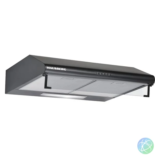 Hausberg HB-1225NG klasszikus, fekete, méret:60 cm, zajszint:78 dB, páraelszívó