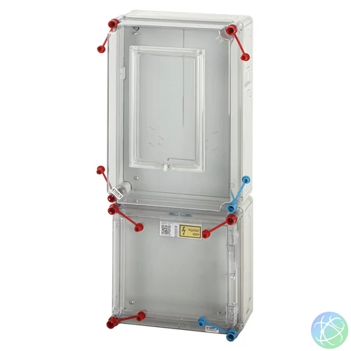 Hensel HB3008-U 1/3F 1xM80A 1-szintes 1-mérőhely 1M szerelőlappal huzalozással  mérőszekrény