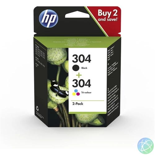 HP 3JB05AE (304) fekete és háromszínű tintapatron csomag