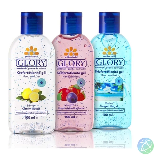 Glory/HC gél Citrom 100 ml kézfertőtlenítő
