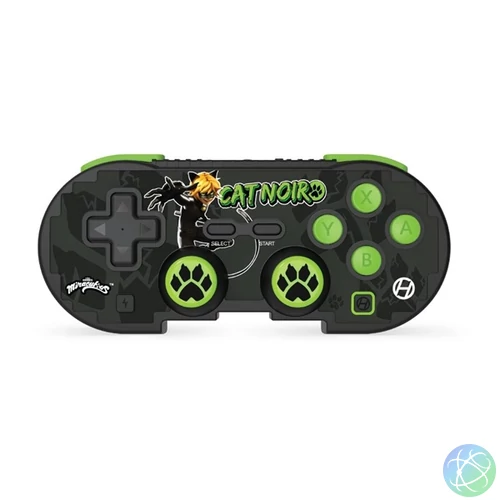 Hyperkin M01328-MTCN Pixel Art Miraculous Nintendo Switch/PC/Mac/Android "Fekete macska" BT kontroller