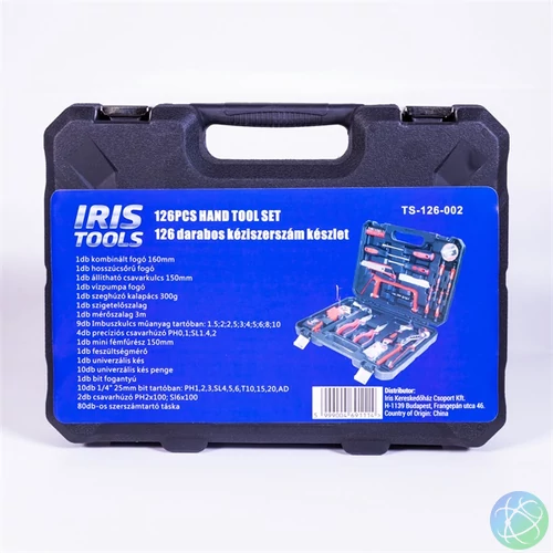IRIS TOOLS TS-126-002 126 darabos kéziszerszám készlet