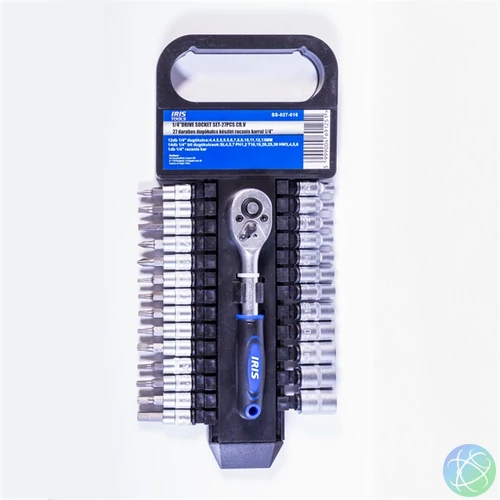 IRIS TOOLS SS-027-016 27 darabos dugókulcs készlet racsnis karral 1/4"