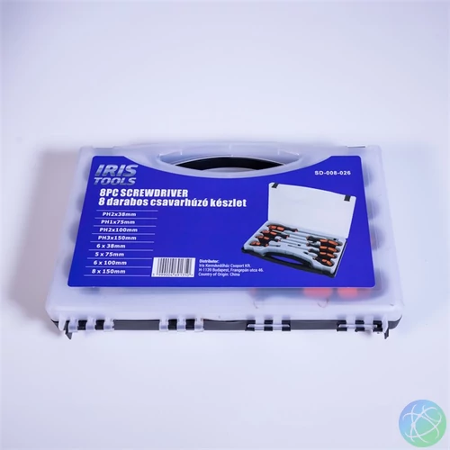 IRIS TOOLS SD-008-026 8 darabos csavarhúzó készlet
