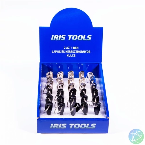 IRIS TOOLS DT-131 3 az 1-ben, lapos és csillagcsavarhúzós kulcstartó