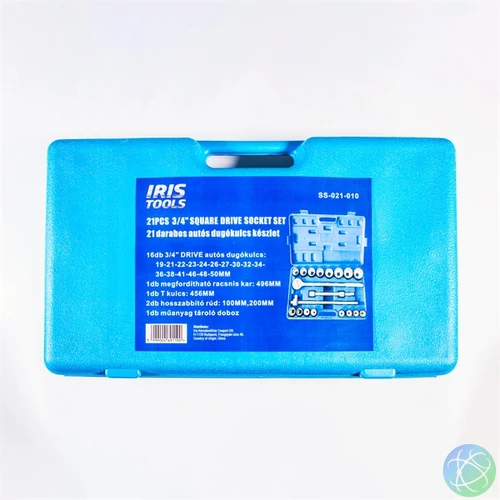IRIS TOOLS SS-021-010 21 darabos autós dugókulcs készlet