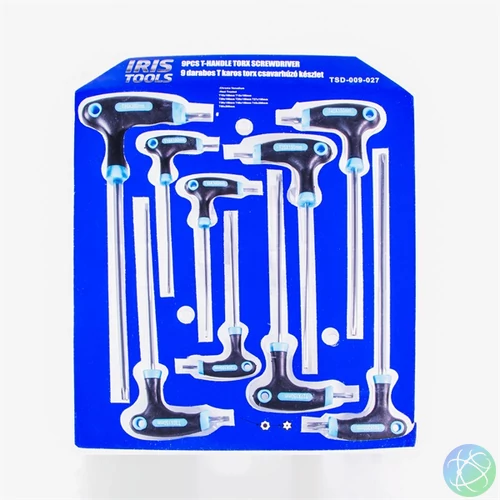 IRIS TOOLS TSD-009-027 9 darabos T karos torx csavarhúzó készlet