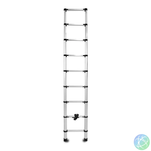 IRIS TOOLS HL-100 2,6 m teleszkópos acél létra, összecsukható, 125 kg teherbírás