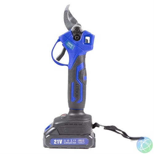 IRIS TOOLS ITSM-100 Akkus metszőolló szett (táska + metszőolló + 2 akku + töltő), 21V