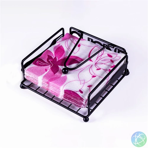 IRIS KT-211 CUISINE fémrácsos szalvétatartó 18cmx18cmx7cm