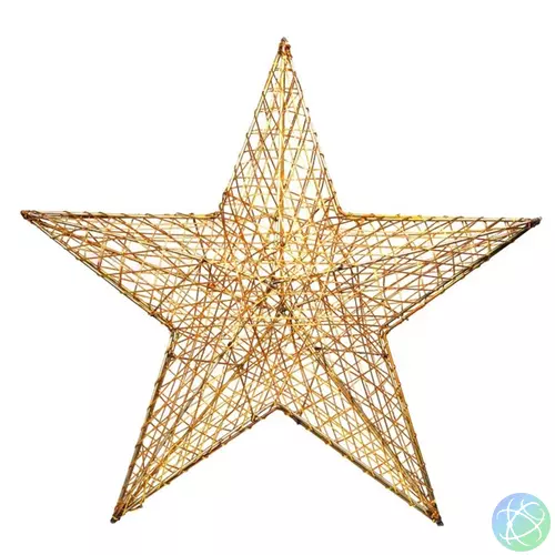 Iris Csillag alakú 52cm/arany színű festett fém dekoráció