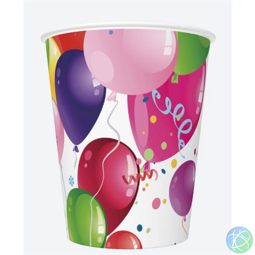 IRIS Daisy papírpohár, 250 ml, különböző színekben és mintákkal, 8db/csomag