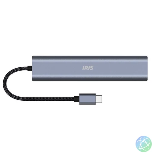 Iris IH6-22 6in1 (3xUSB/1xLAN/1xHDMI/1xDP-USB-C 100W) Dokkoló