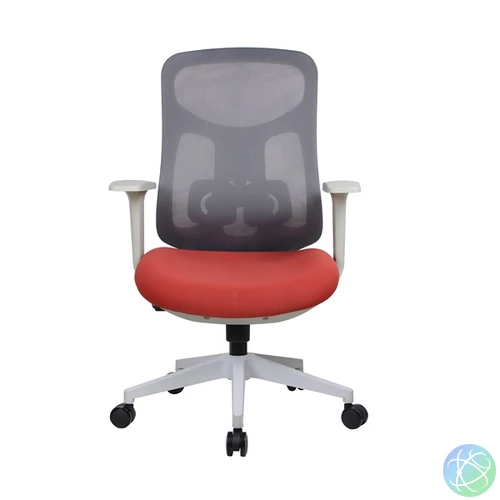IRISOffice Avalon narancs/szürke ergonómikus, szövet-hálós irodai forgószék háttámasszal