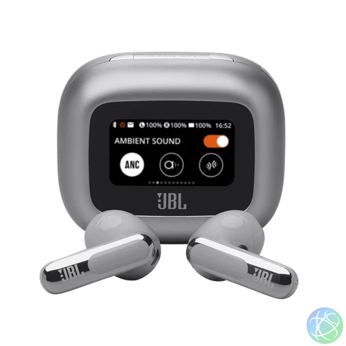 JBL Live Flex 3 True Wireless Bluetooth zajszűrős ezüst fülhallgató