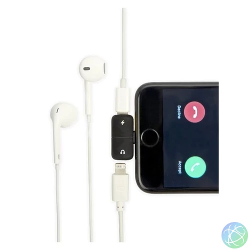 Kikkerland US181-EU iPhone készülékhez lightning csatlakozó elosztó