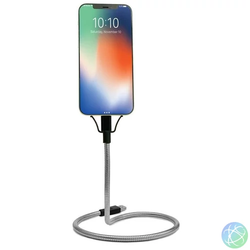 Kikkerland US212-EU USB/Lightning gooseneck kábel és telefontartó