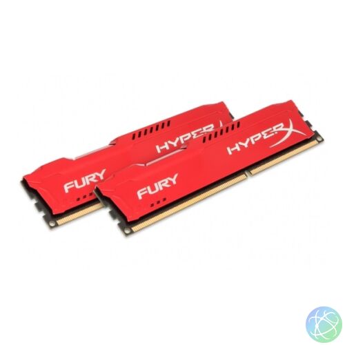 Kingston 16GB/1600MHz DDR-3 (Kit 2db 8GB) HyperX FURY piros (HX316C10FRK2/16) memória