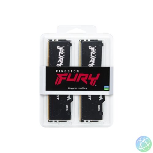 Kingston 32GB 5200MHz DDR-5 FURY Beast RGB EXPO (Kit! 2db 16GB) (KF552C36BBEAK2-32) memória