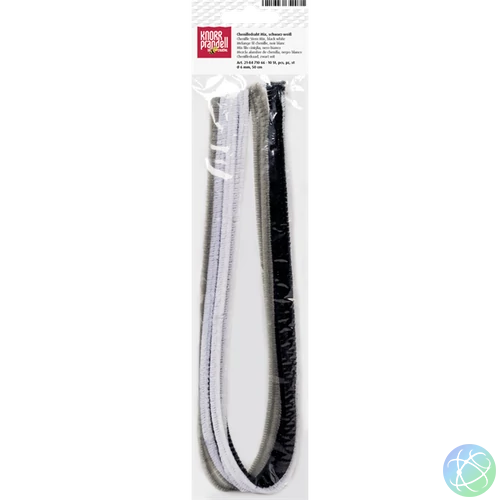 Knorr Prandell 6 mm 10 db/csomag fekete-fehér zsenília drót