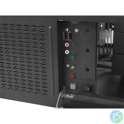 Lanberg SC01-4504-08B 19" 4U SZÉL:430mm MÉLY:450mm MAG:177mm táp nélküli rack szerver ház