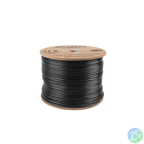 Lanberg LCU5-21CU-0305-BK Cat.5e U/UTP AWG24 Fca PE 305m árnyékolatlan fekete kültéri kábel