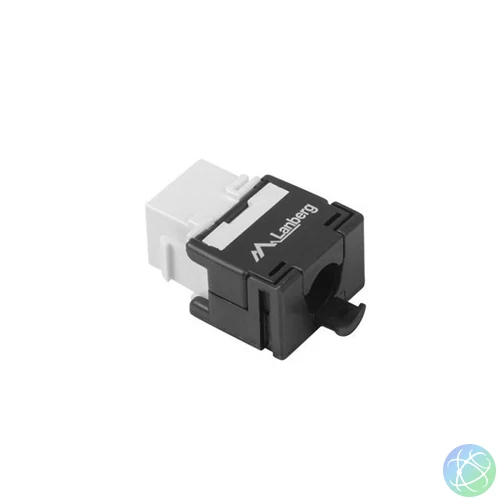 Lanberg KSU5-2000 Cat.5e UTP 180°-os szerszám nélkül szerelhető árnyékolatlan RJ45 Keystone jack