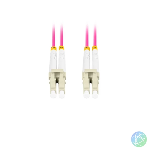 Lanberg FO-LULU-MD41-0100-VT duplex optikai patch kábel 4xLC/UPC csatlakozóval, 50/125 LSZH OM4, 10m