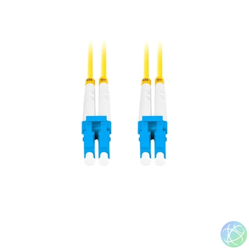 Lanberg FO-LULU-SD11-0030-YE duplex optikai patch kábel 4xLC/UPC csatlakozóval, duplex 9/125 LSZH, 3m