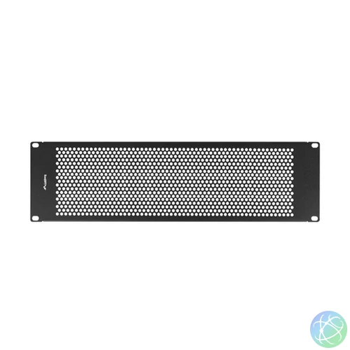 Lanberg AK-1413-B 19" 3U fekete fém hálós/perforált vakpanel