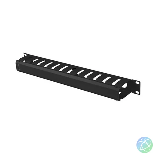 Lanberg AK-1704-B 19" 1U fekete csatornás kábelbevezető