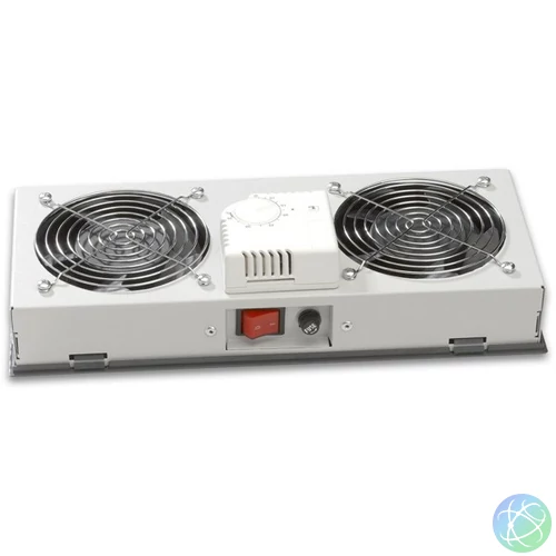 Lande LN-FAN-THM-2FWMIP-LG 2 modulos szürke ventilátor egység termosztáttal