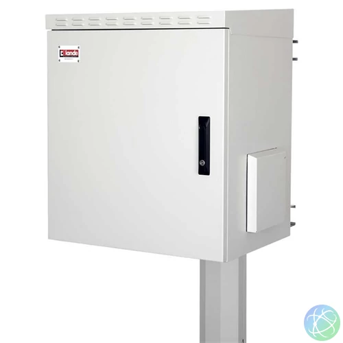 Lande LN-SBO-IP5507U6045-LG SAFEbox 19" 7U 600x450 kültéri szürke fali rack szekrény