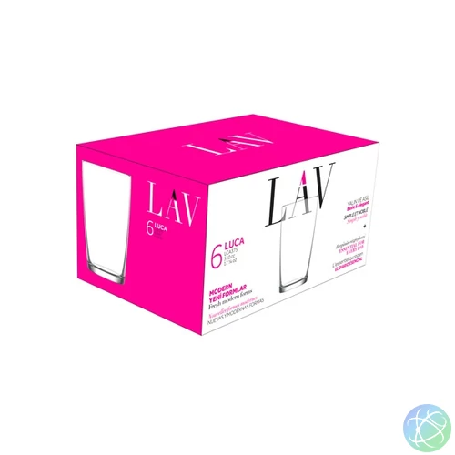 LAV Luca Long Drink 510ml koktélos pohár szett 6 darabos LV-LCA375F