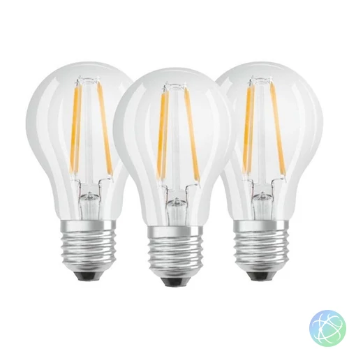 Osram Base átlátszó üveg búra/6,5W/806lm/4000K/E27/dobozos LED körte izzó 3 db