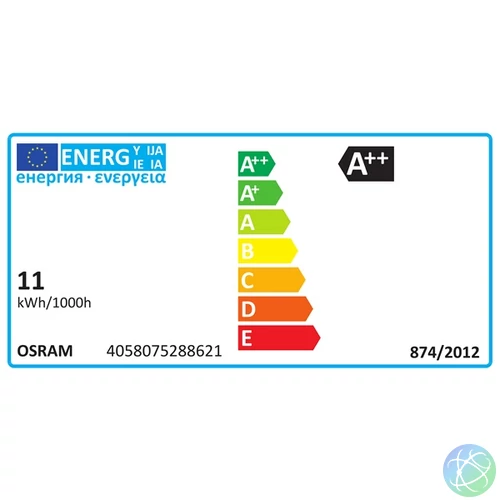Osram Value átlátszó üveg búra/11W/1521lm/4000K/E27 LED körte izzó