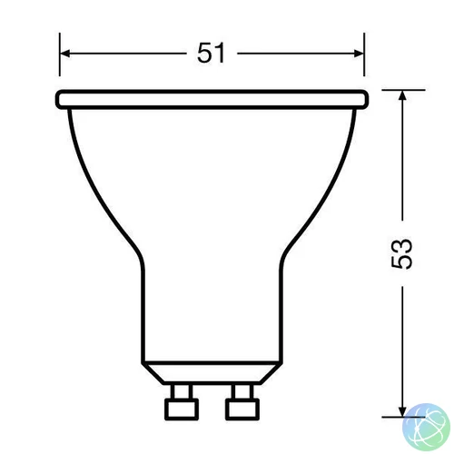 Osram Value PAR16 műanyag ház/6,9W/575lm/4000K/GU10/230V/36fok/83lm/W LED spot izzó